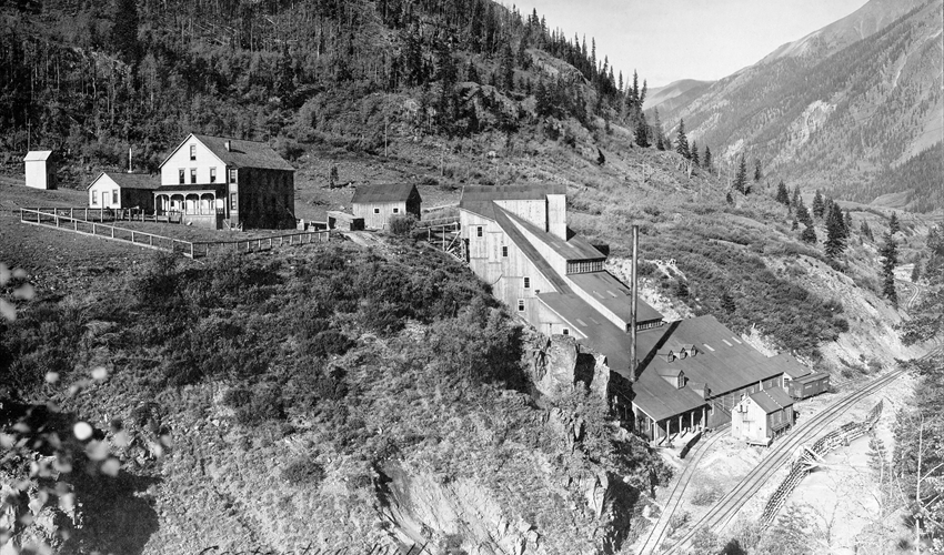 Contention Mill Complex with Silverton Northern siding about 1910.
