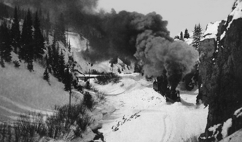 Silverton Northern Plowing Snow at Arrastra Gulch