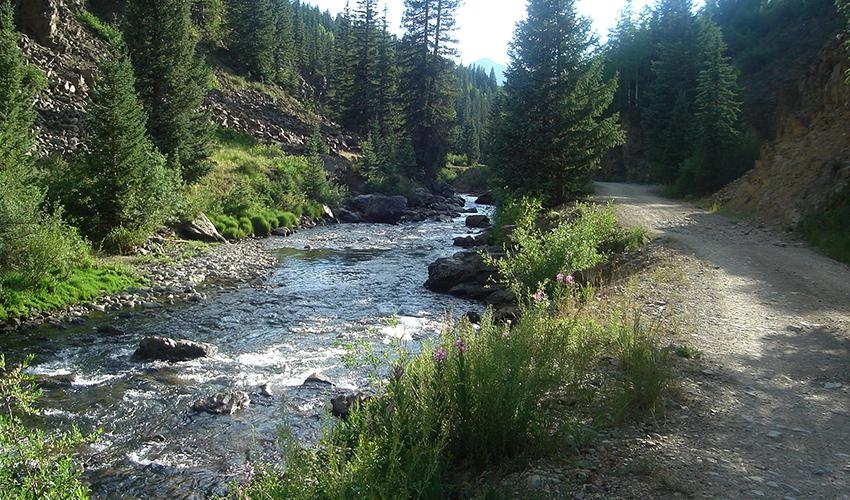 The Silverton Northern Railroad Grade to Howardsville