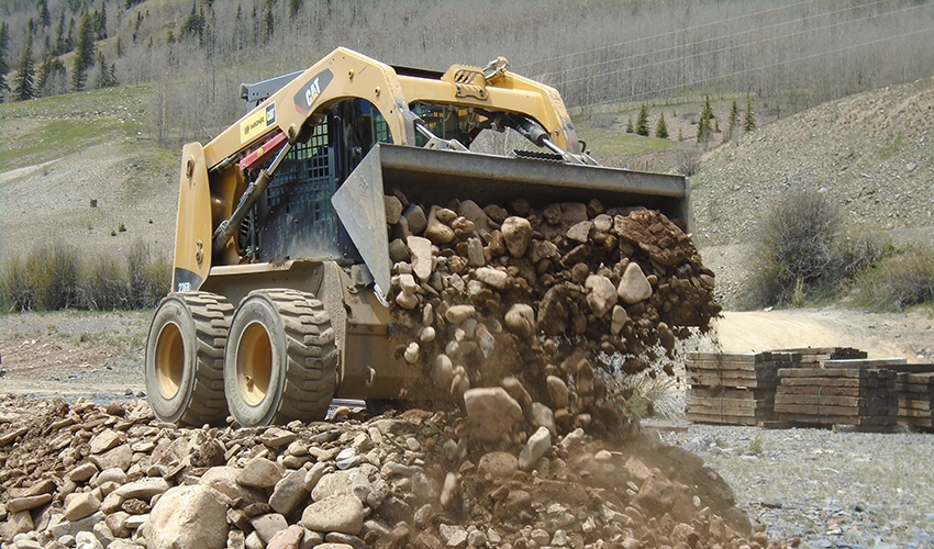 Construction started in June on our initial piece of track. Located just northeast of the power house, this will be the start of the rebuilt Silverton Northern and serves as our demonstration track.